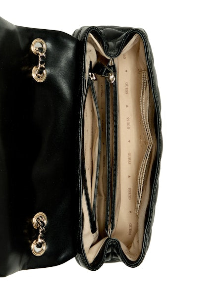 GUESS Tamsin Large Convertible Crossbody Flap - Black