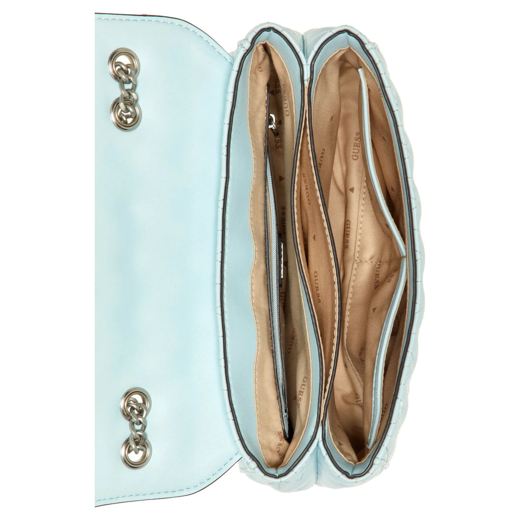 Guess Regilla Convertible Crossbody Flap - Ice Blue