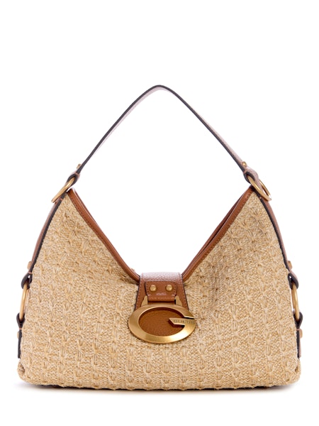 Guess Camden Shoulder Bag - Natural Cognac
