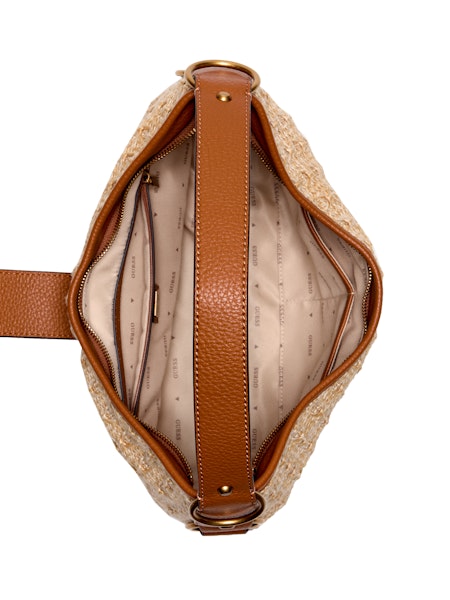 Guess Camden Shoulder Bag - Natural Cognac