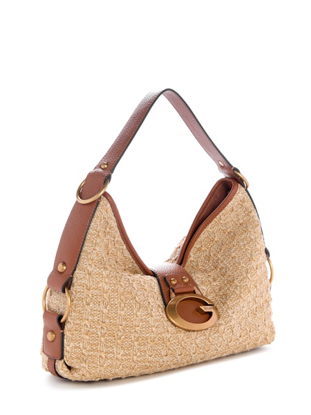 Guess Camden Shoulder Bag - Natural Cognac