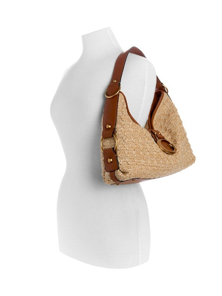 Guess Camden Shoulder Bag - Natural Cognac