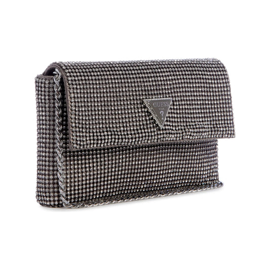 Guess Zalina Flap Clutch - Silver