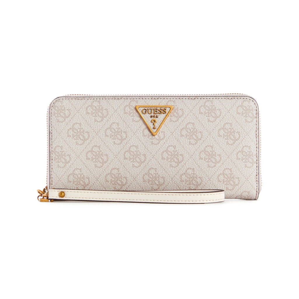 Guess Laurel Large Zip Around Wallet - Dove Logo