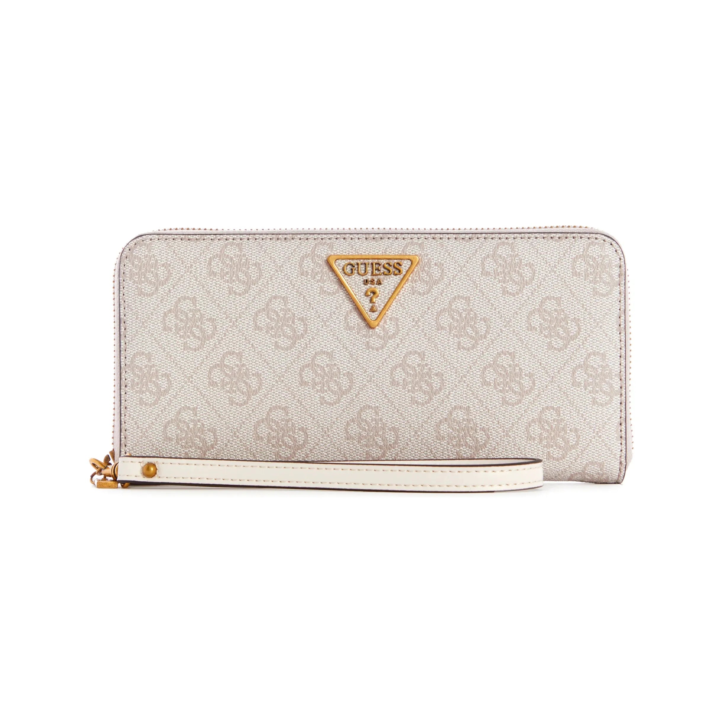 Guess Laurel Large Zip Around Wallet - Dove Logo