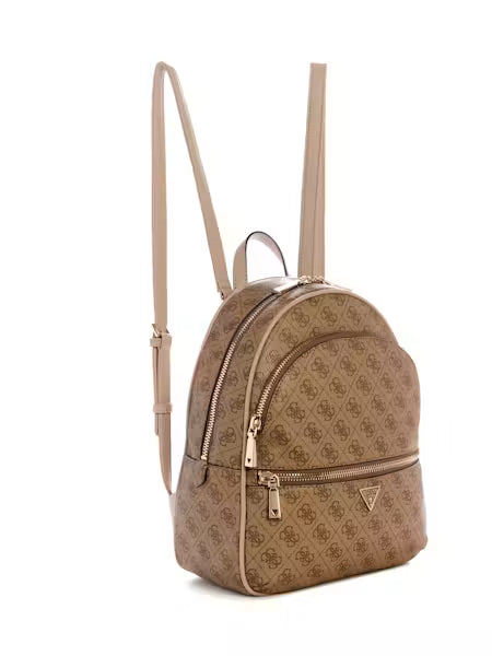 Guess Manhattan II Large Backpack - Latte/Logo