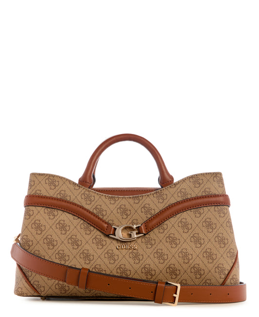 GUESS Dea Girlfriend Satchel - Latte Logo