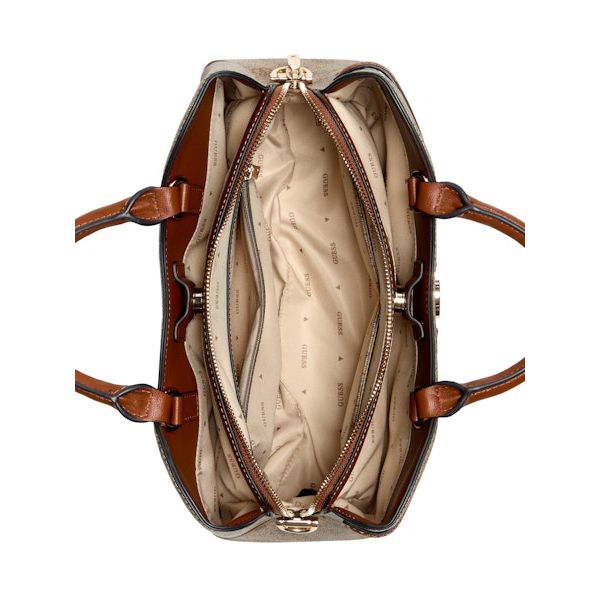 GUESS Dea Girlfriend Satchel - Latte Logo