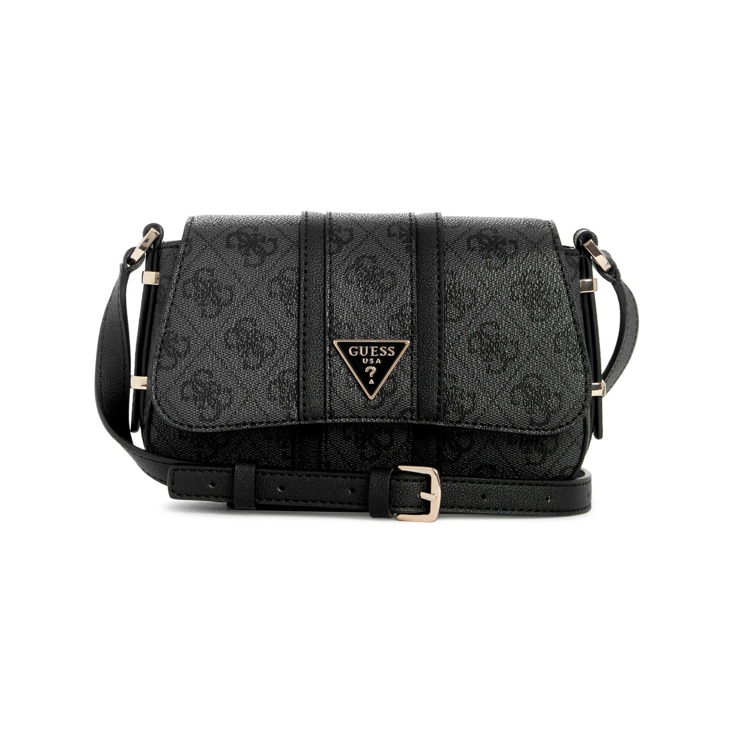 Guess Noreen Mini Crossbody Flap Coal Logo