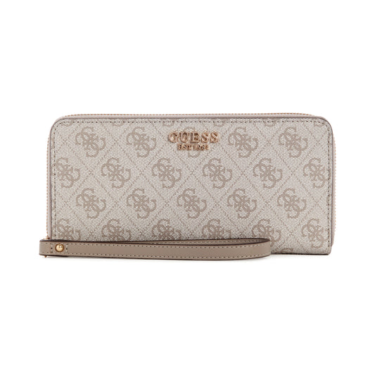 Guess Zamira SLG Large Zip Around Wallet - Dark Taupe