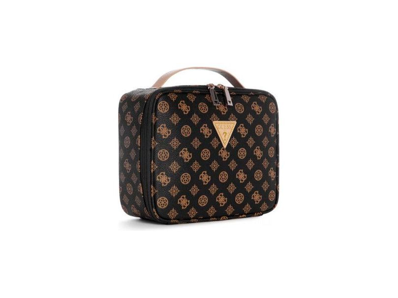 guess travel makeup bag Wilder Cosmetic Organizer Case Brown, Brown Fashion 8X10 Smoke Free Home The Guess Junction Travel Makeup Bag Is A Medium Cosmetic Bag Guess Makeup Pouch