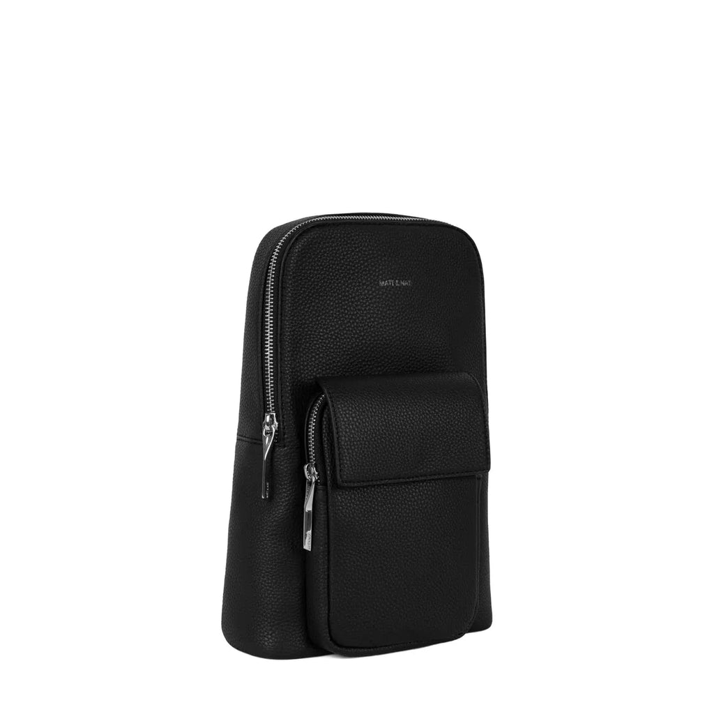 Matt & Nat Allar Vegan Sling Bag Grain - Black