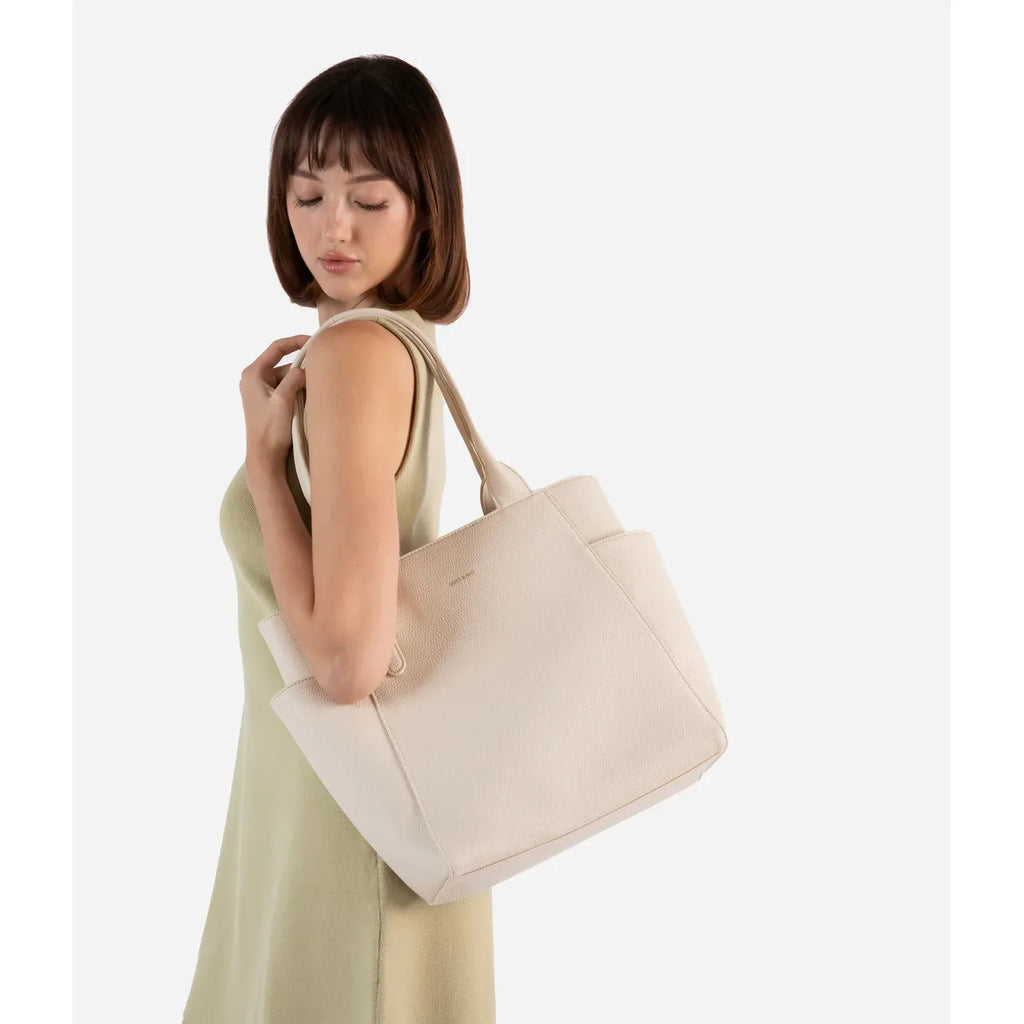 Matt & Nat Iona Vegan Tote Bag Grain - Black