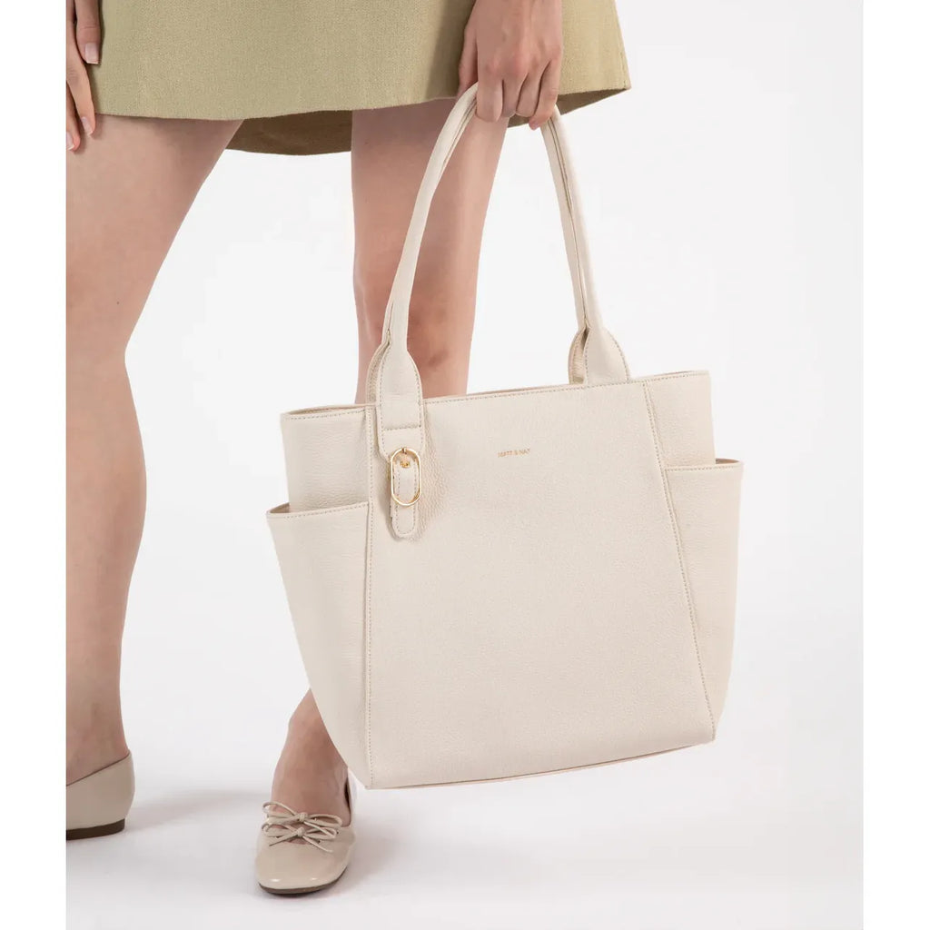 Matt & Nat Iona Vegan Tote Bag Grain - Black