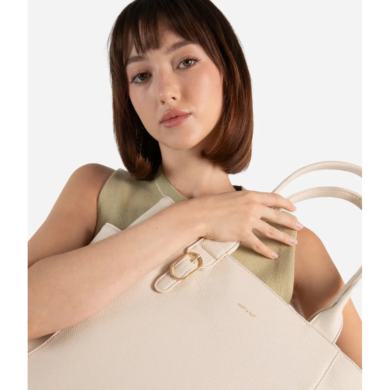 Matt & Nat Iona Vegan Tote Bag Grain - Black