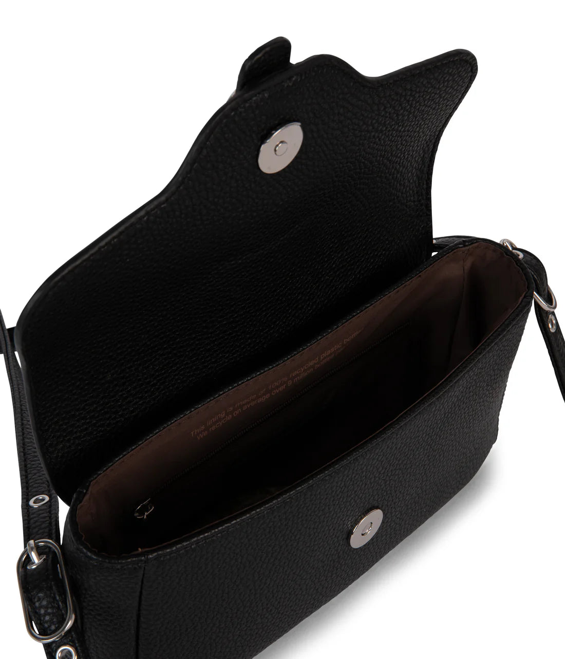 Matt & Nat Isabelle Vegan Crossbody Bag Grain - Black