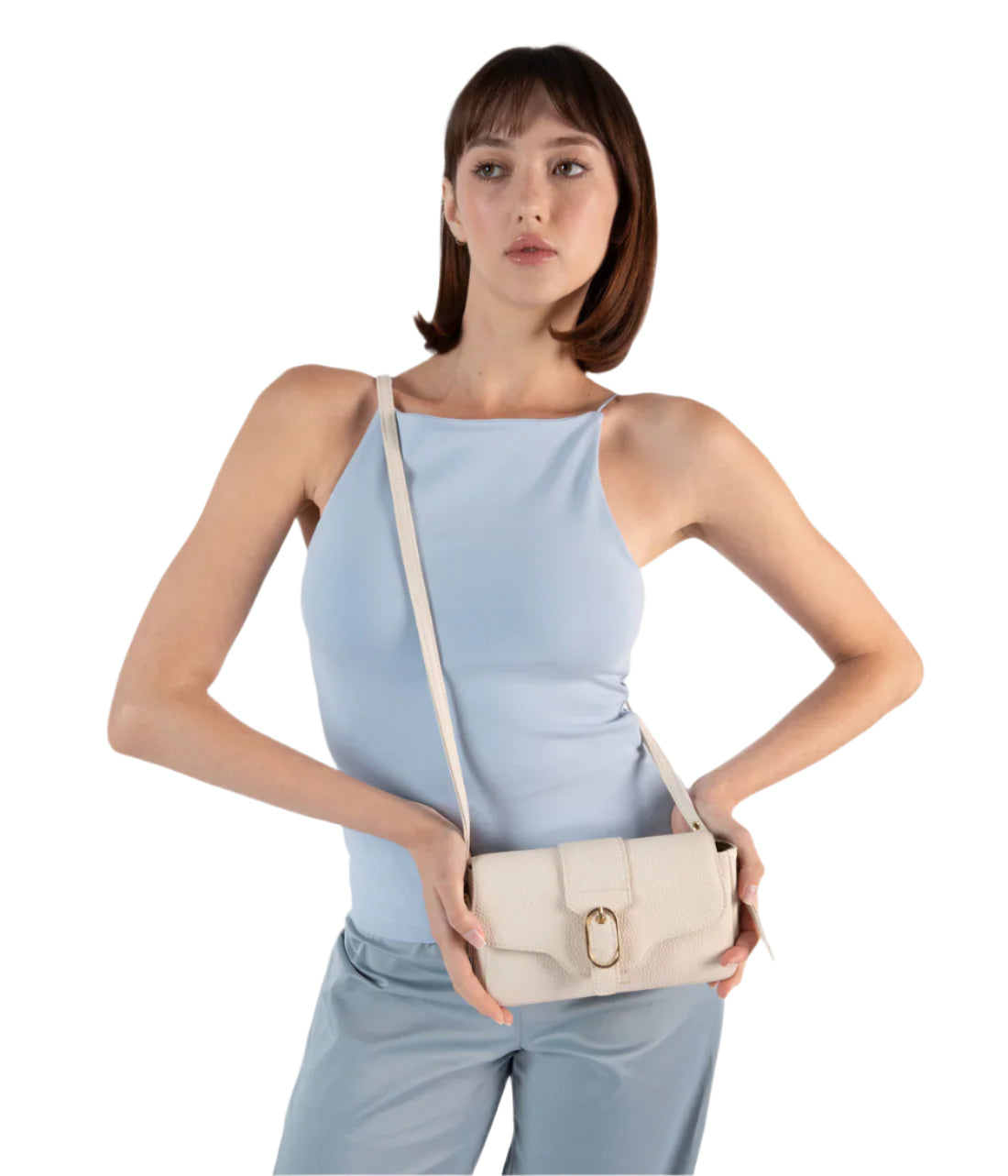 Matt & Nat Isabelle Vegan Crossbody Bag Grain - Black