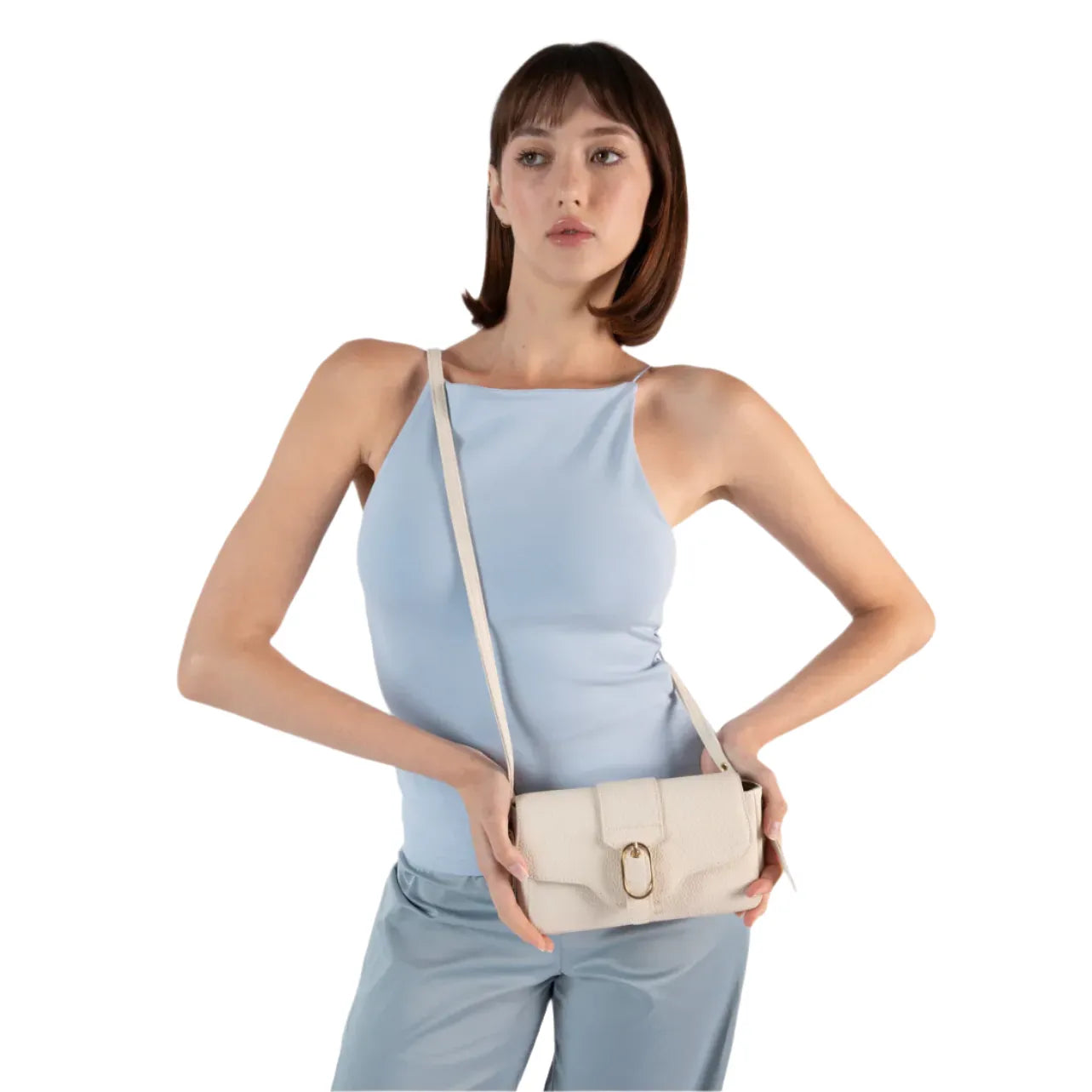 Matt & Nat Isabelle Vegan Crossbody Bag Grain - Black