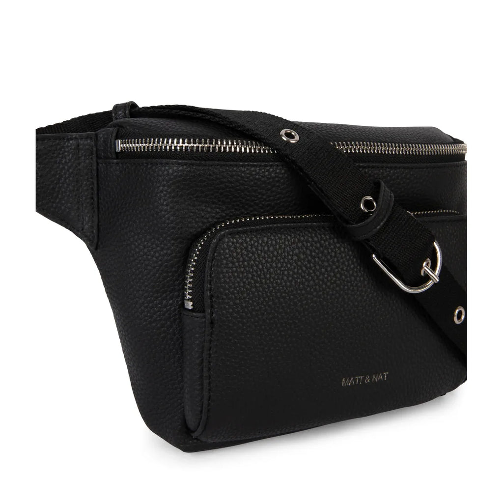 Matt & Nat Kora Vegan Belt Bag Grain - Black