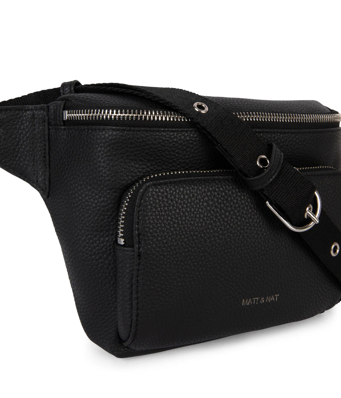 Matt & Nat Kora Vegan Belt Bag Grain - Black