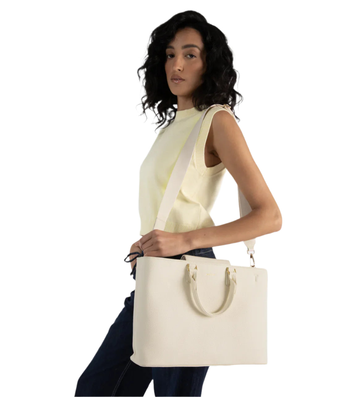 Matt & Nat Sevyn Vegan Satchel Grain - Black