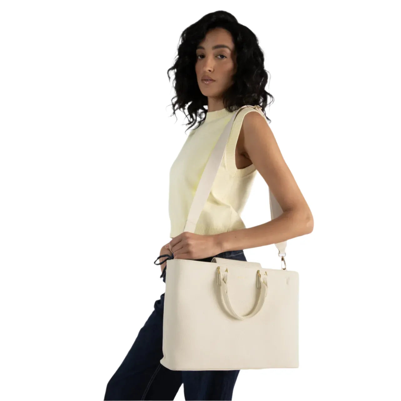 Matt & Nat Sevyn Vegan Satchel Grain - Black