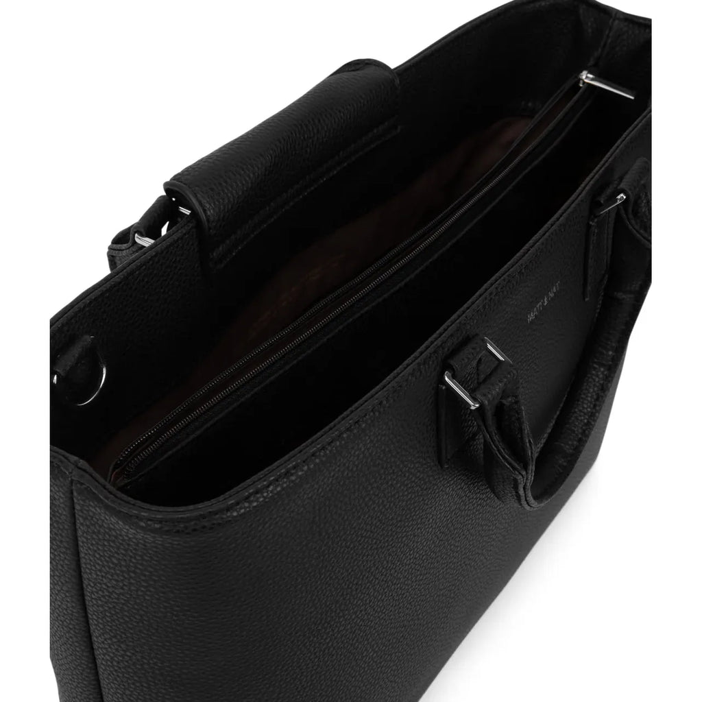 Matt & Nat Sevyn Vegan Satchel Grain - Black