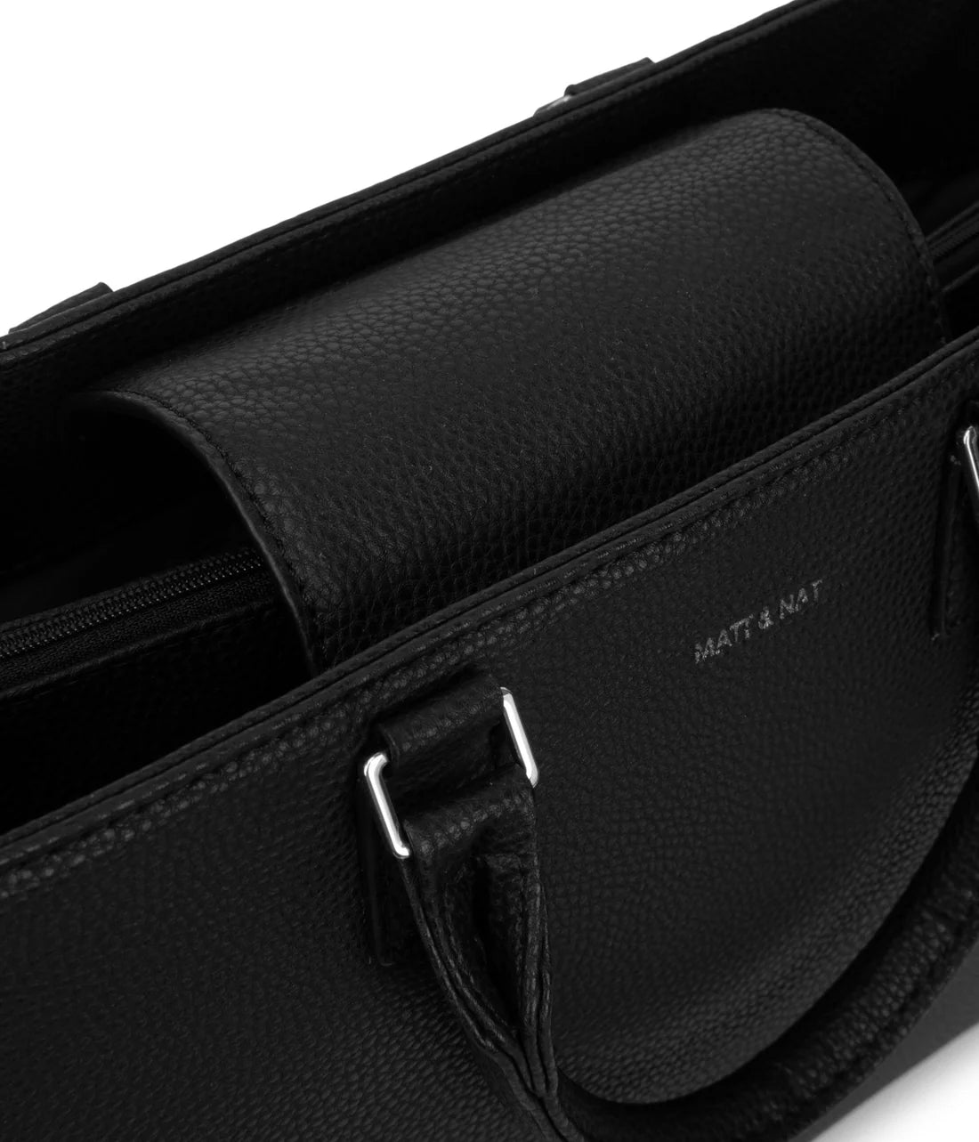 Matt & Nat Sevyn Vegan Satchel Grain - Black