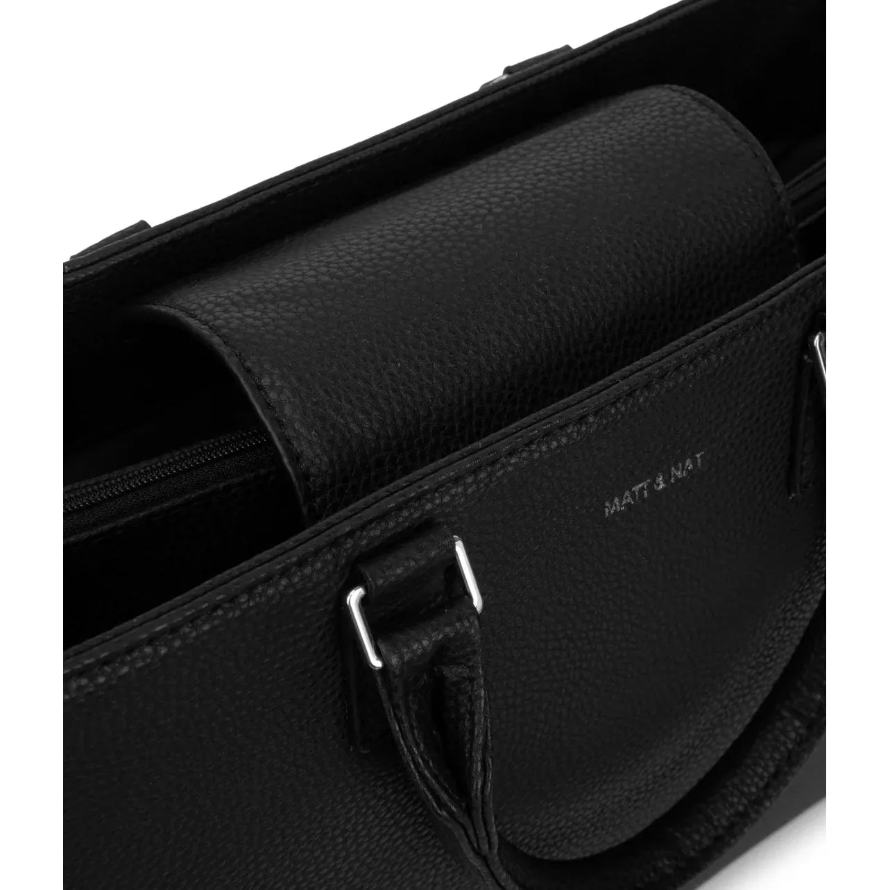 Matt & Nat Sevyn Vegan Satchel Grain - Black