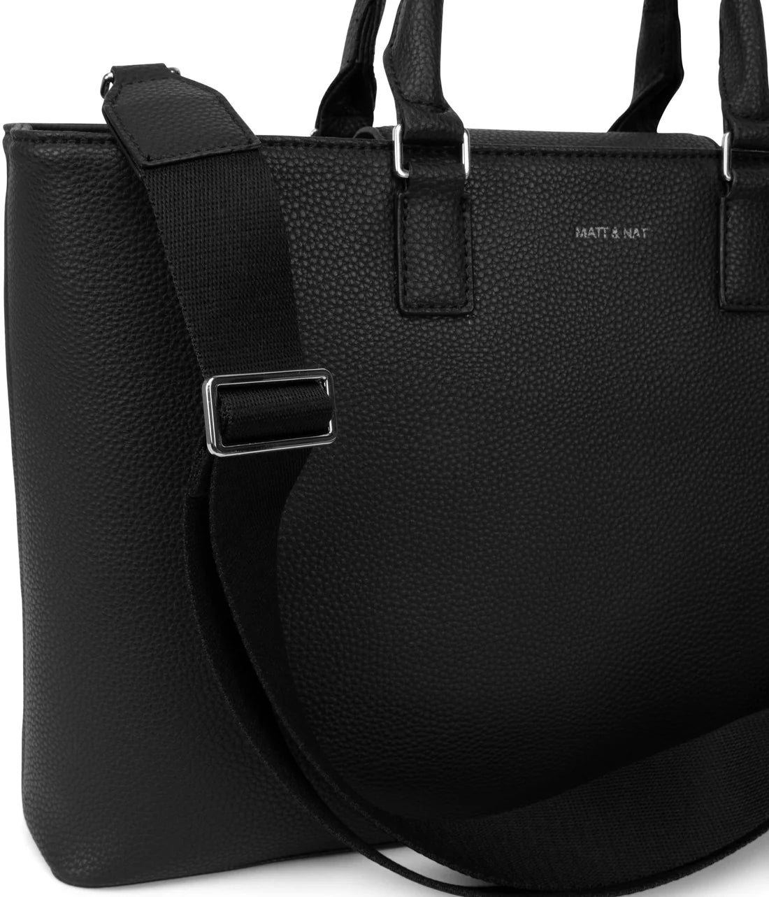Matt & Nat Sevyn Vegan Satchel Grain - Black