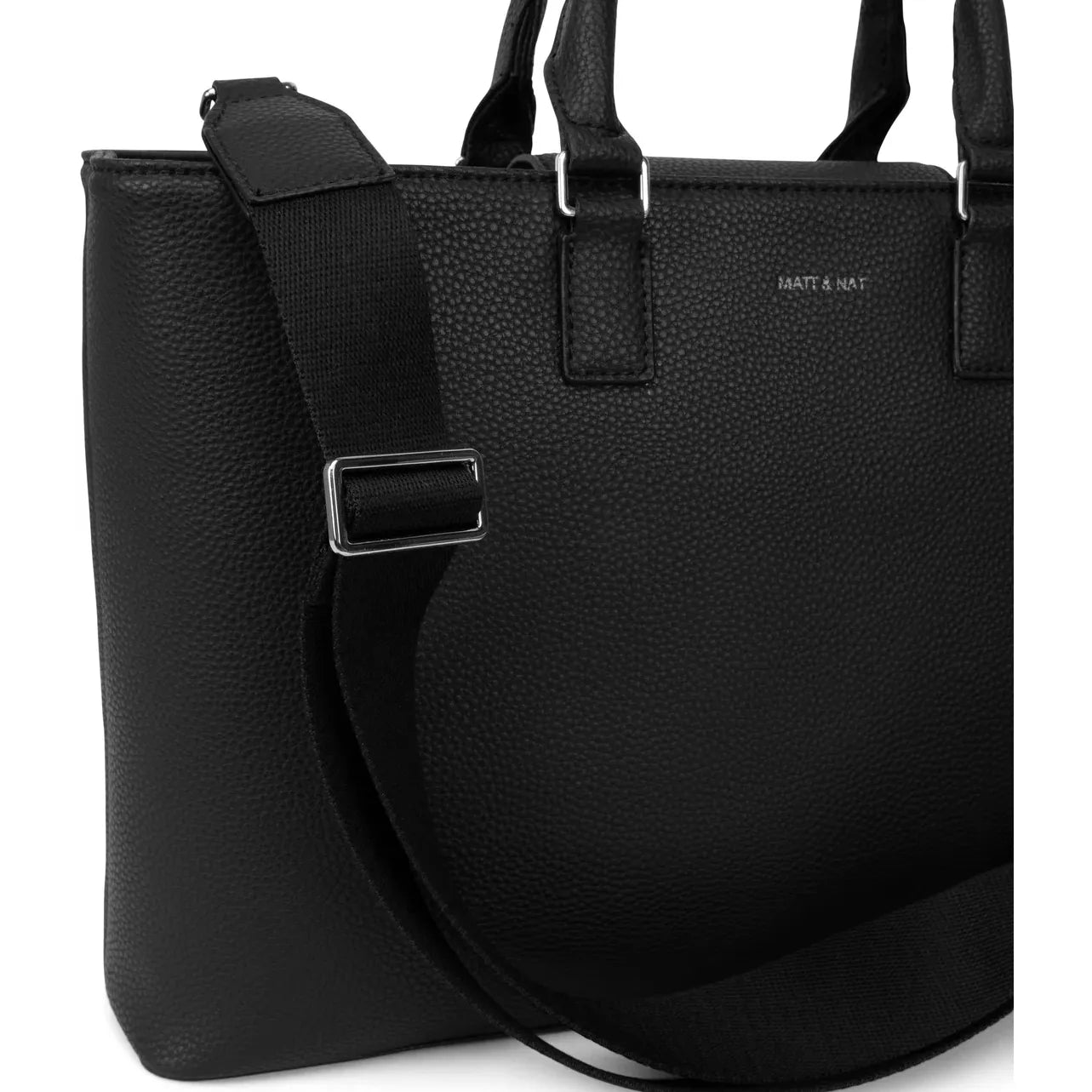 Matt & Nat Sevyn Vegan Satchel Grain - Black