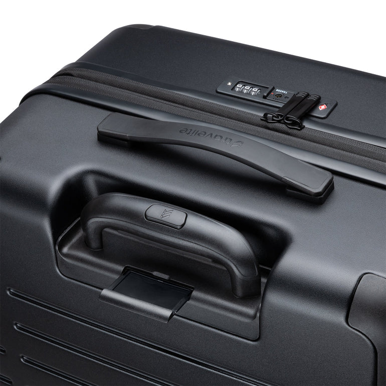 Valise rigide extensible Travelite Epicure Spinner moyenne - Noir