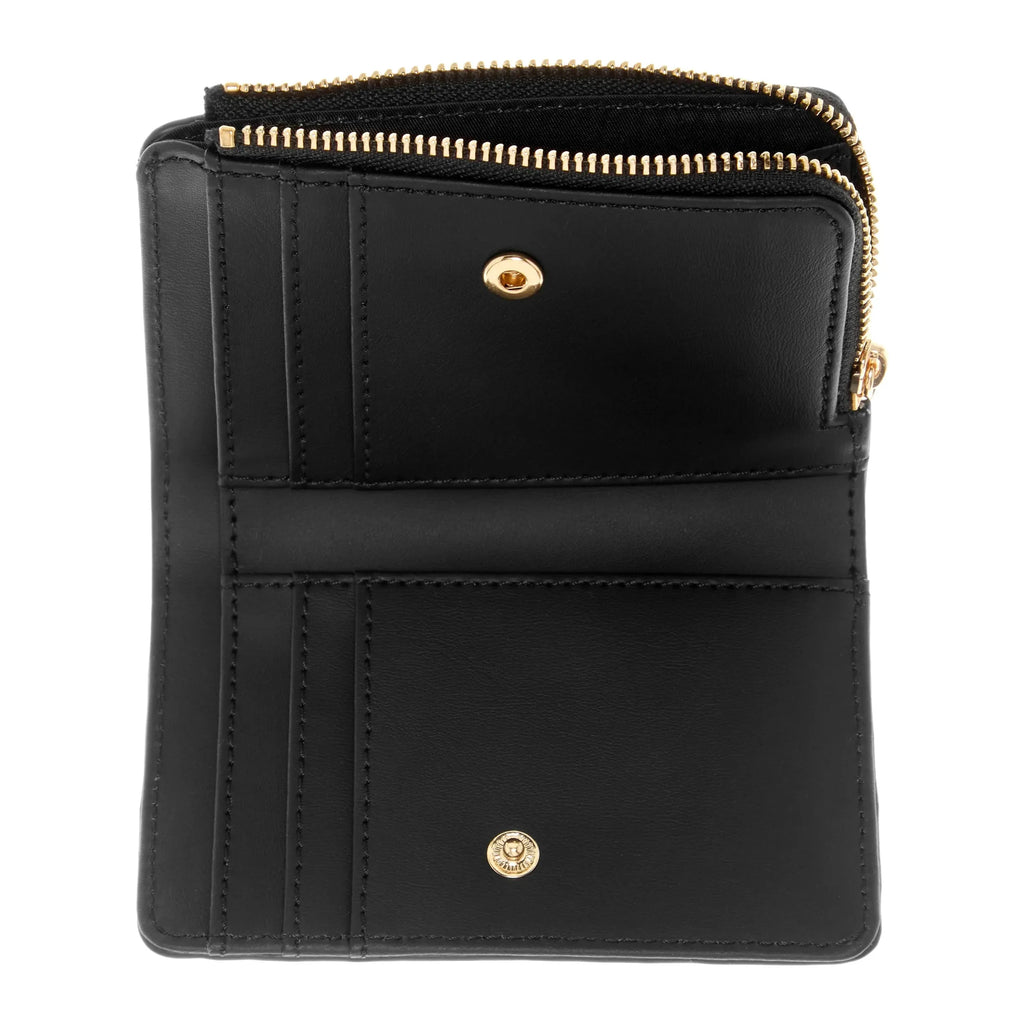 Guess Laurel SLG Zip Around Card Case Wallet - Black