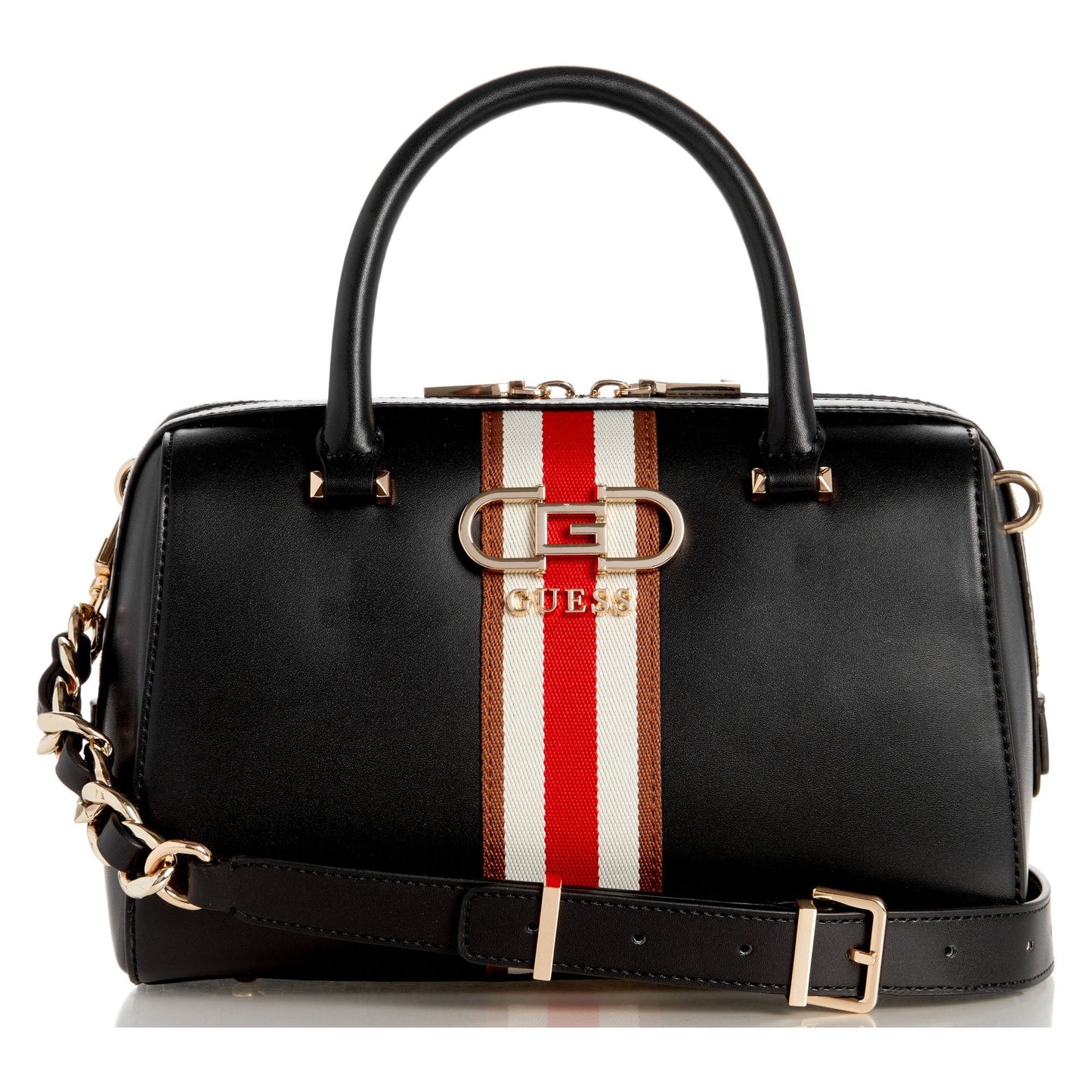 Guess Nelka Box Satchel - Black