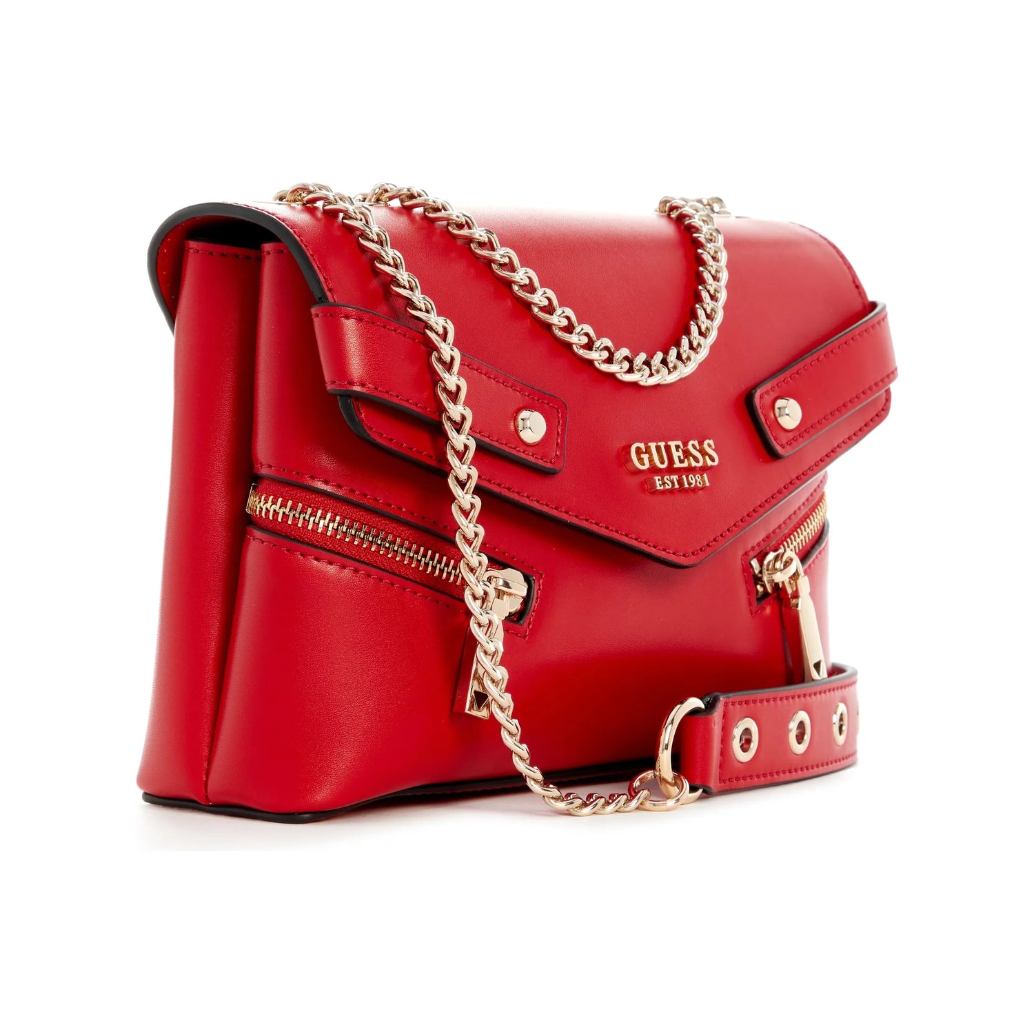 Guess red belt bag hot sale