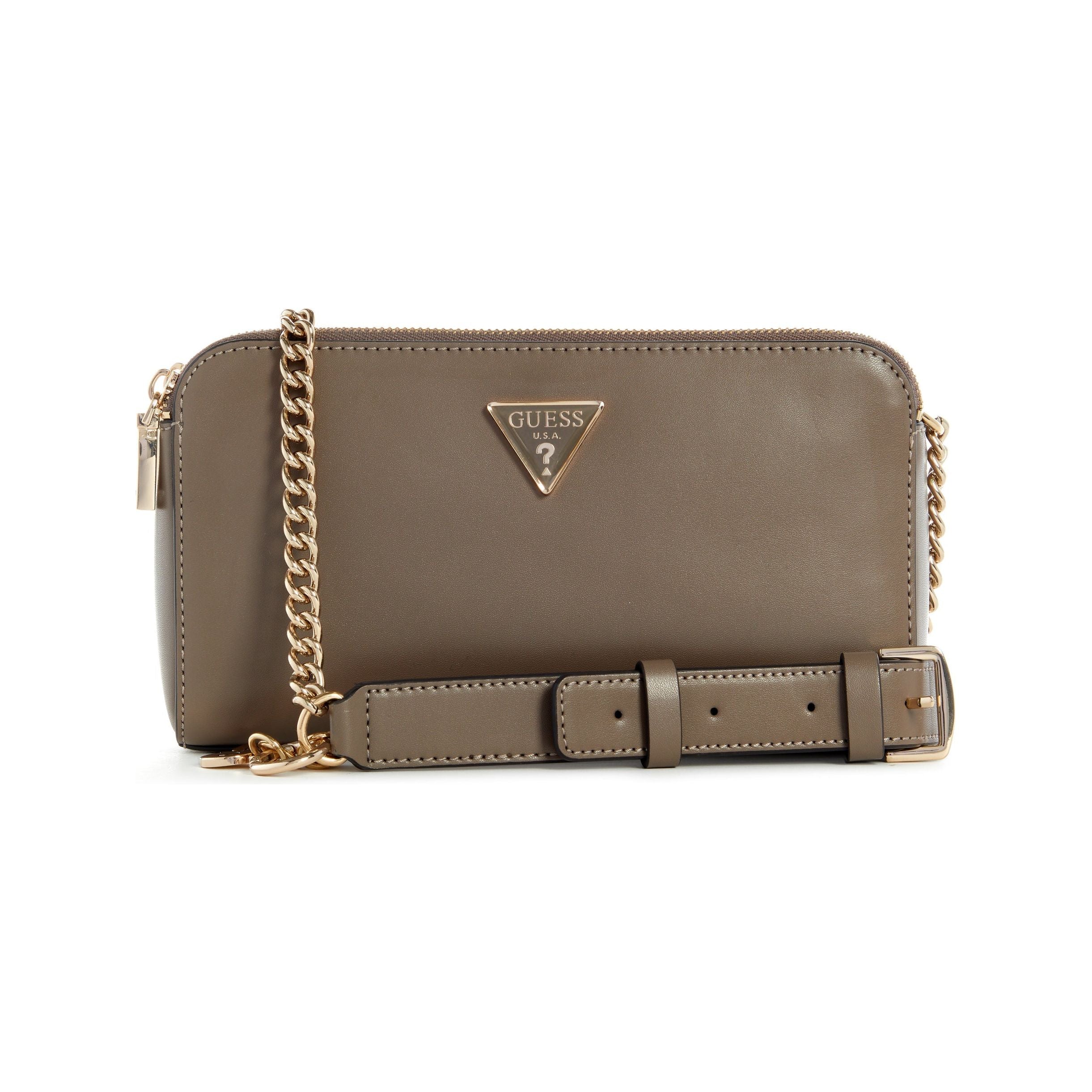 Guess Daryna Status Crossbody - Dark Taupe