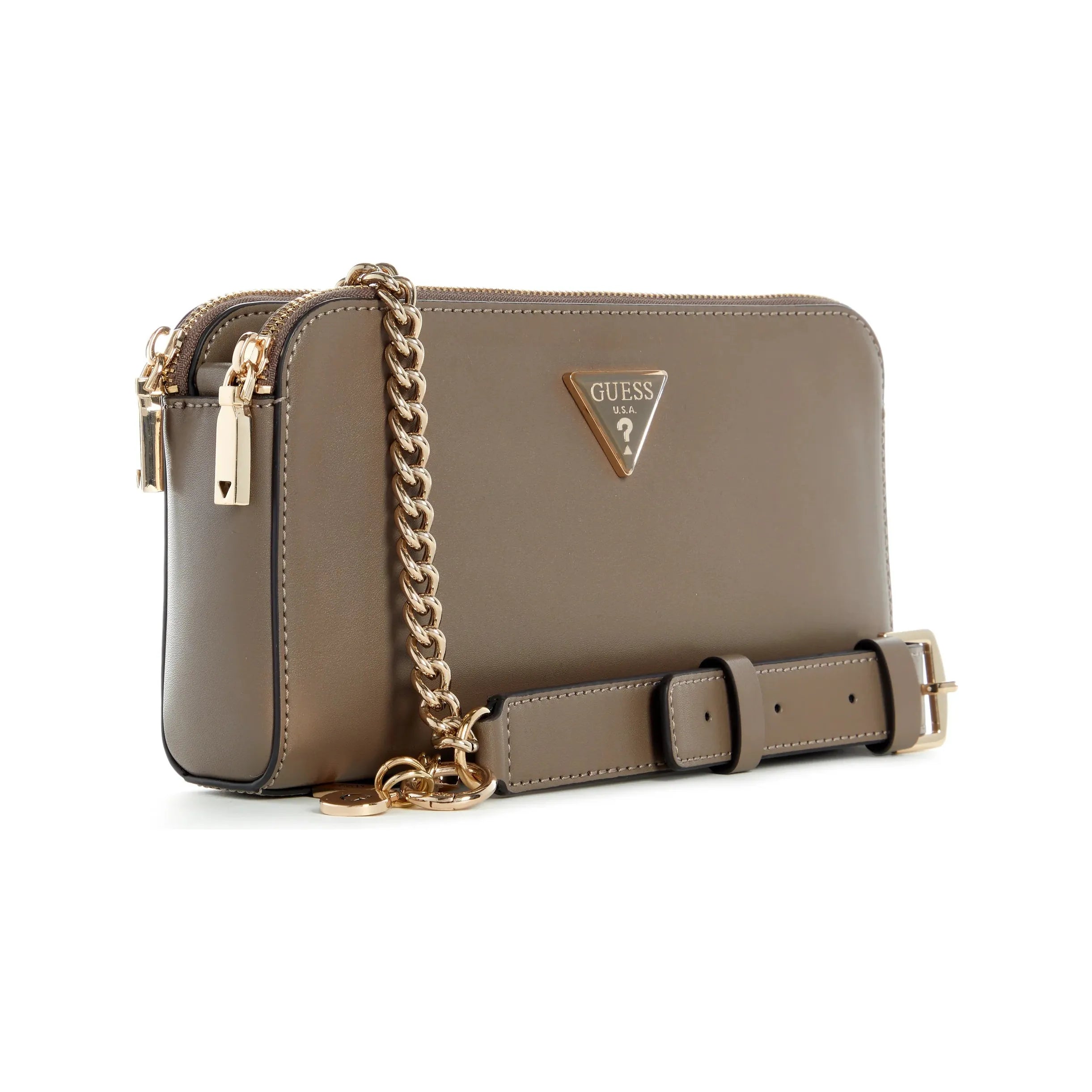Guess Daryna Status Crossbody - Dark Taupe