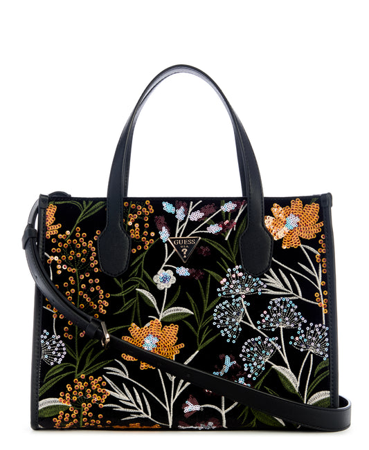 GUESS Zalina 2 Comp Tote Bag - Black Multi