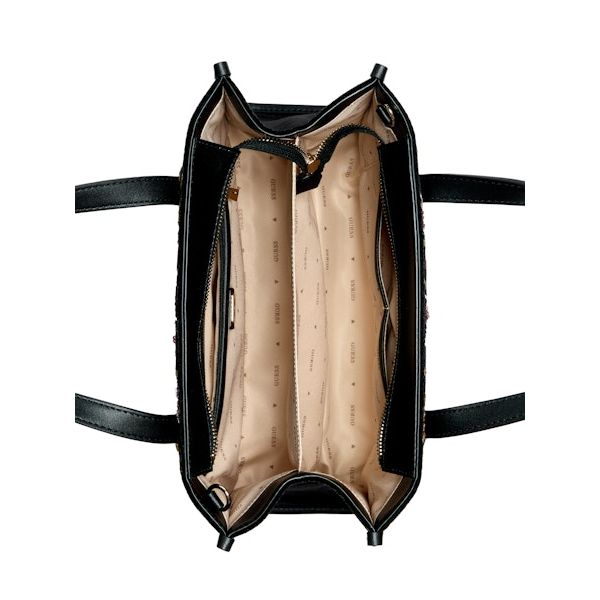 GUESS Zalina 2 Comp Tote Bag - Black Multi