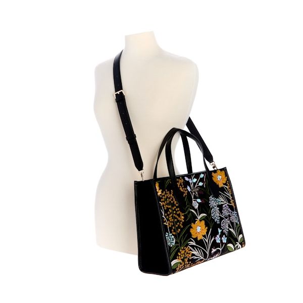 GUESS Zalina 2 Comp Tote Bag - Black Multi