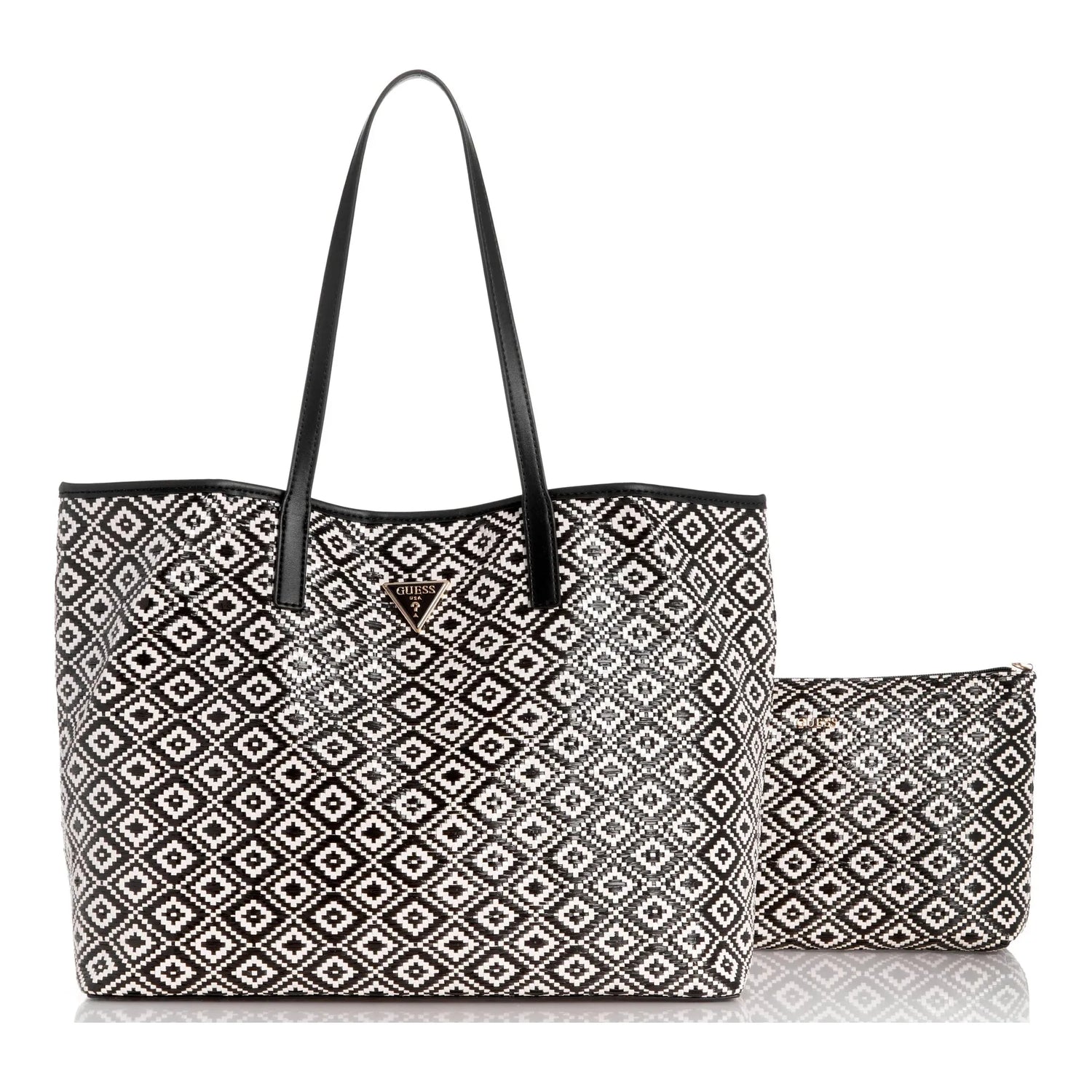 Guess vikky large tote black outlet