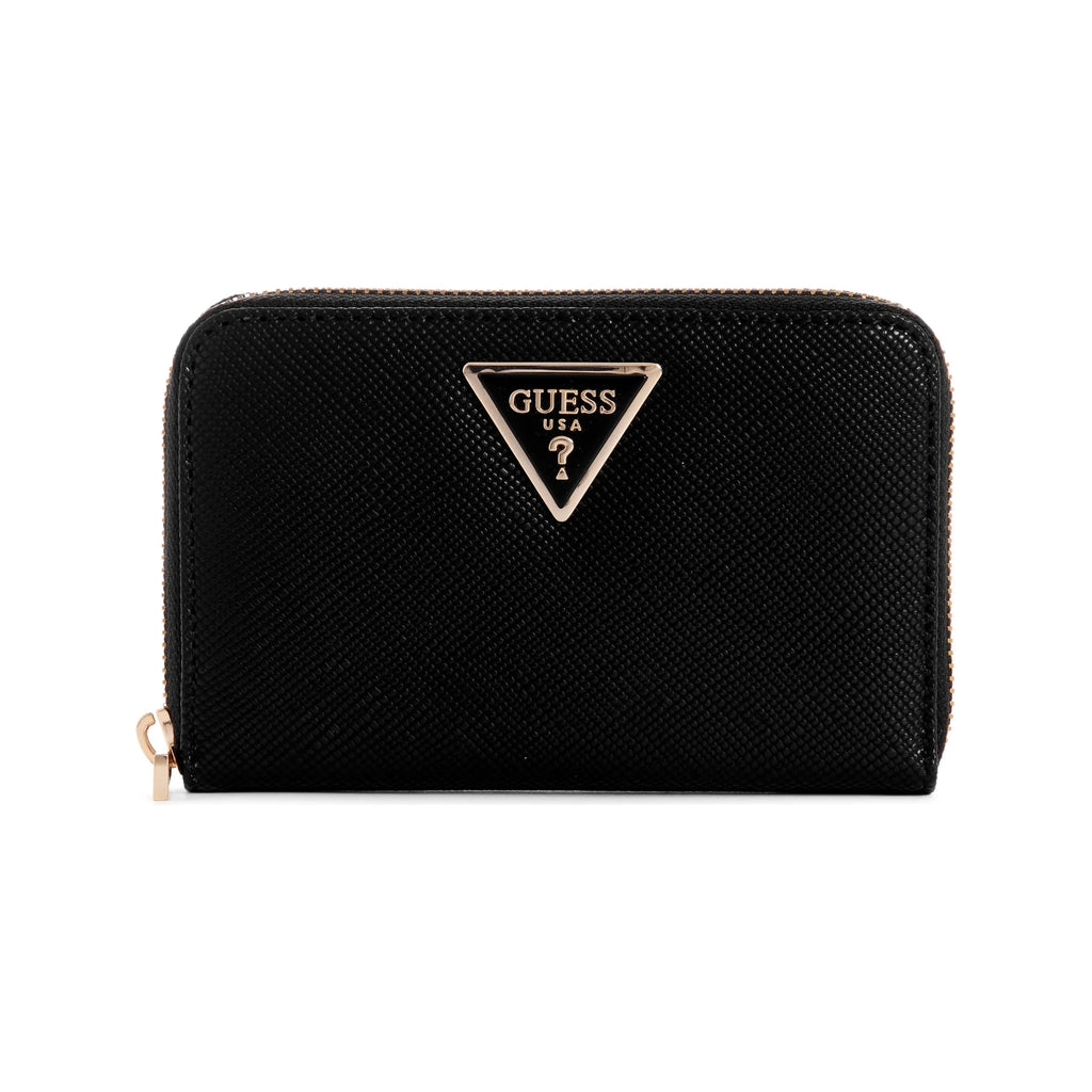 Guess Laurel Medium Zip Around Wallet - Black
