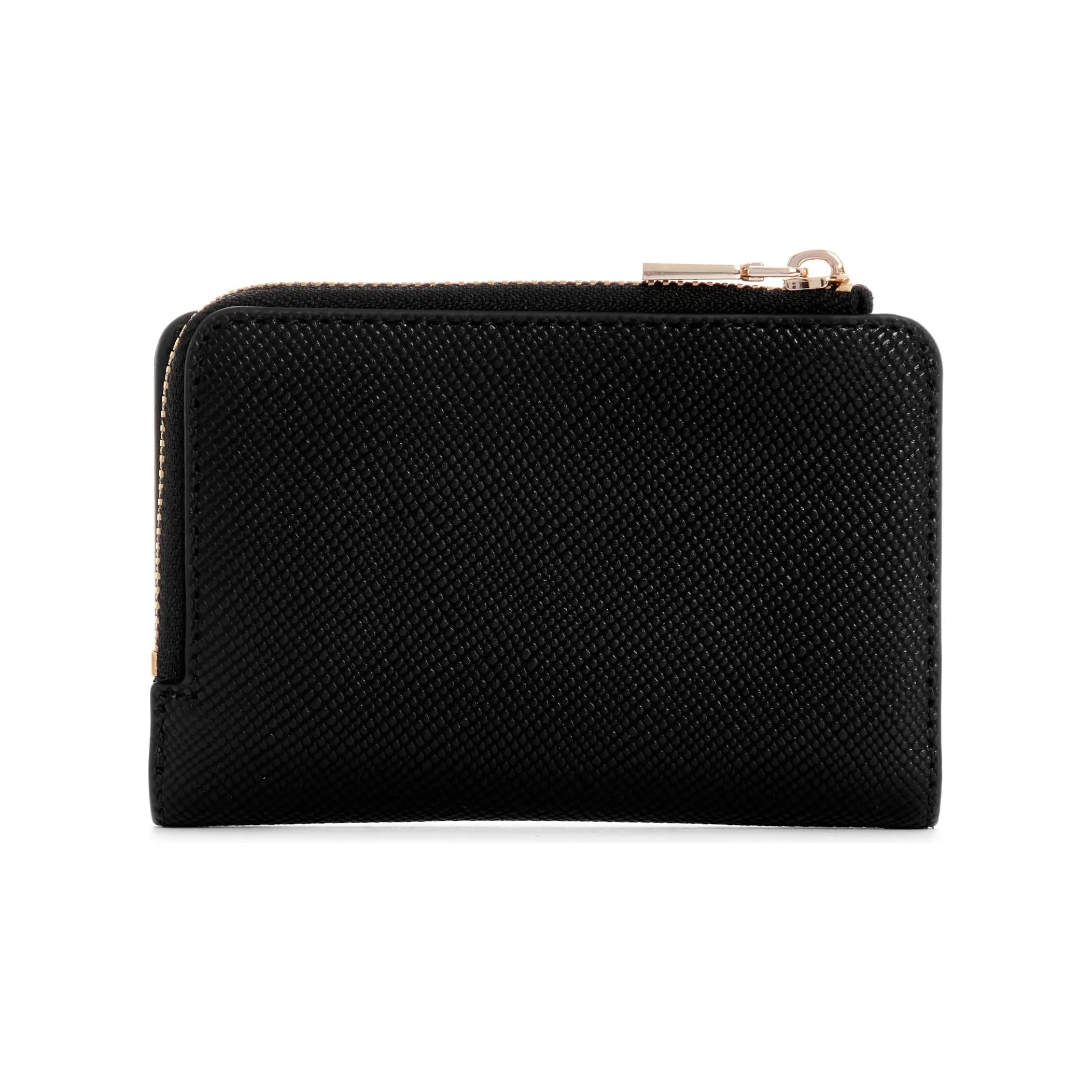 Guess Laurel Zip Around Card Case Wallet - Black