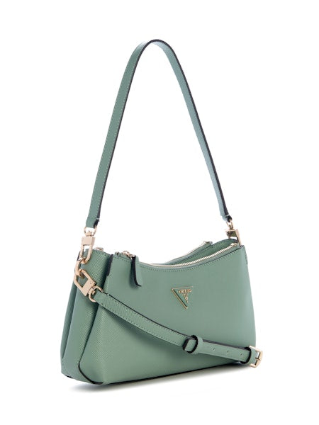 Sac bandoulière Guess Noelle II à 3 compartiments - Sauge claire