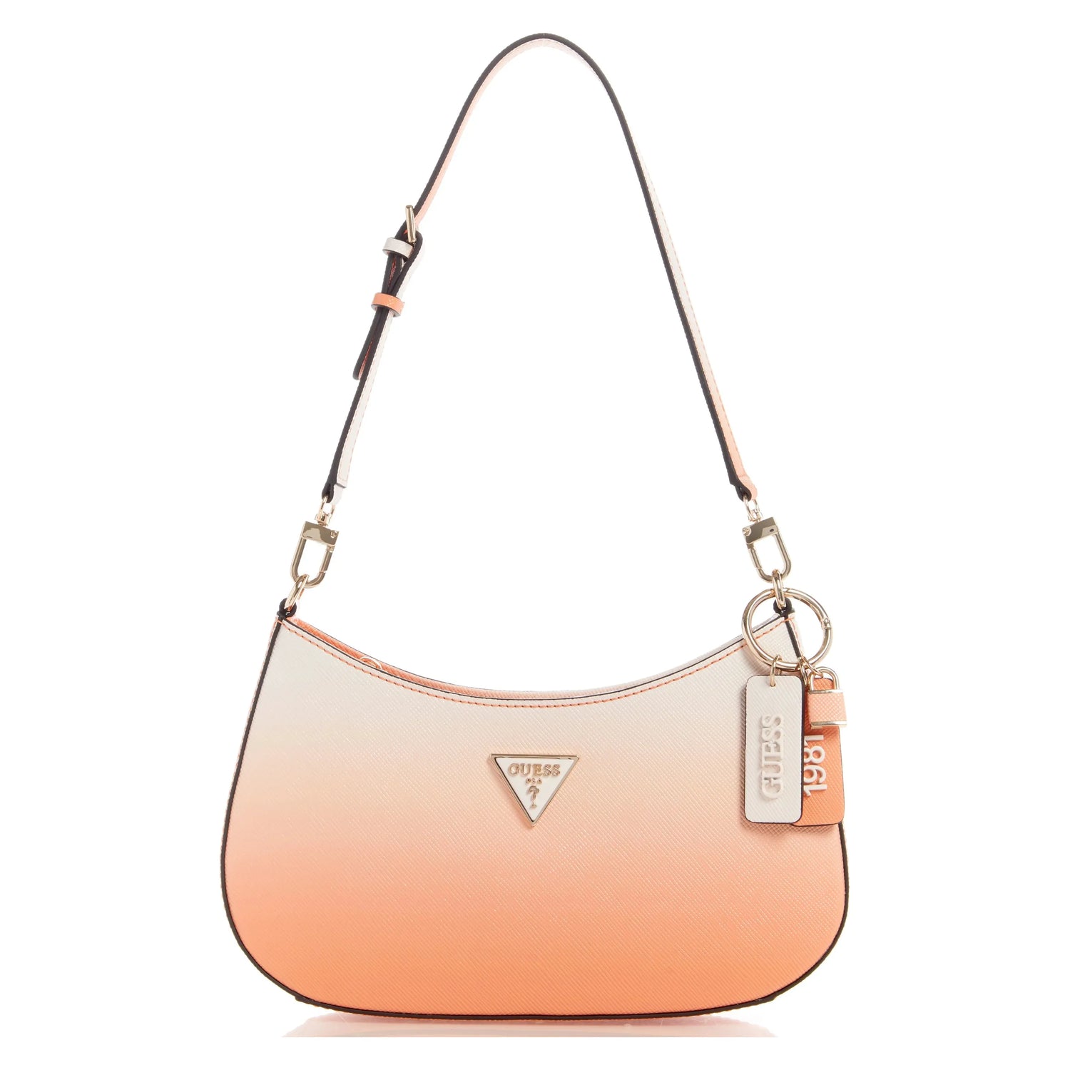 GUESS Noelle Ombre Shoulder Bag Orange One Size