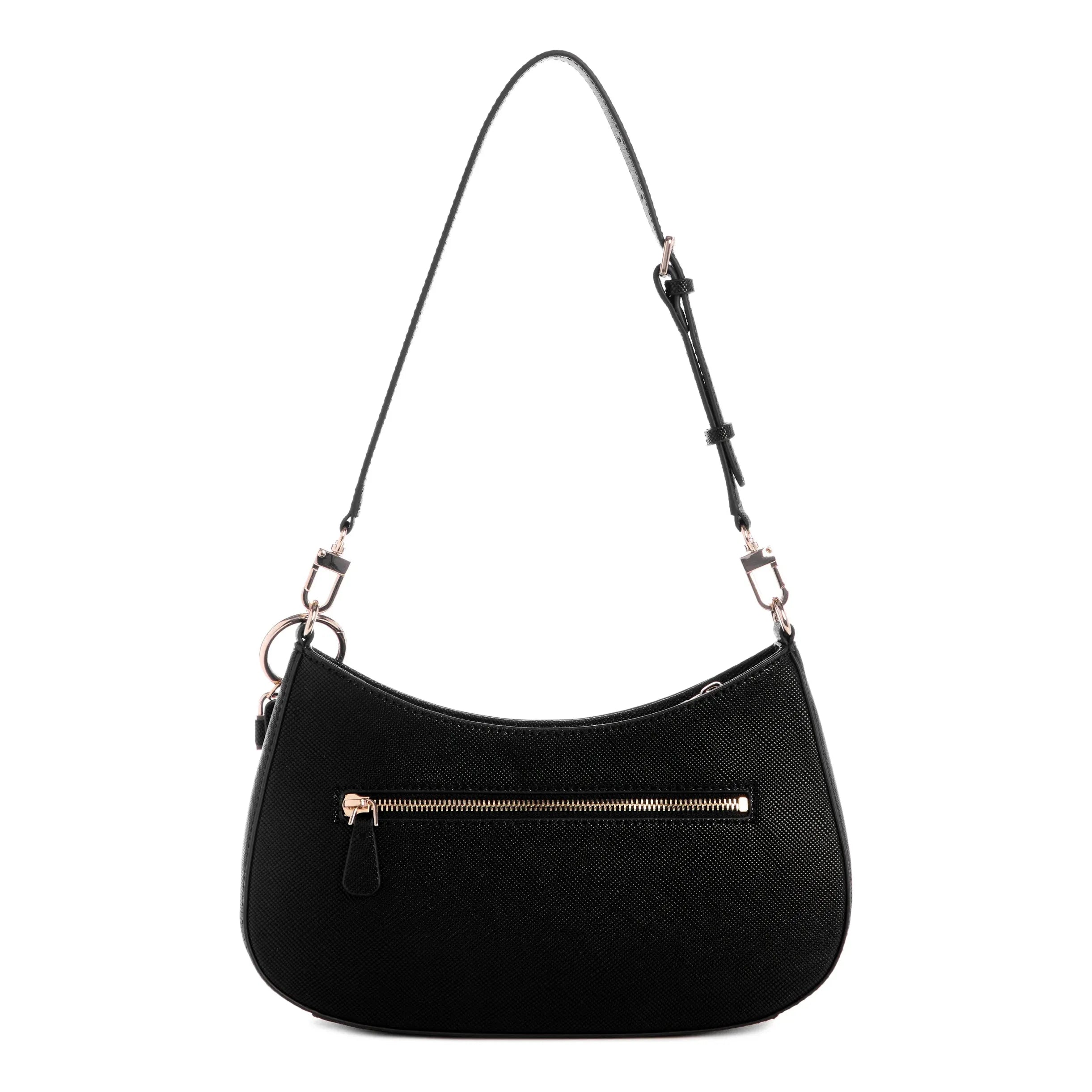 Guess Noelle Top Zip Shoulder Bag - Black