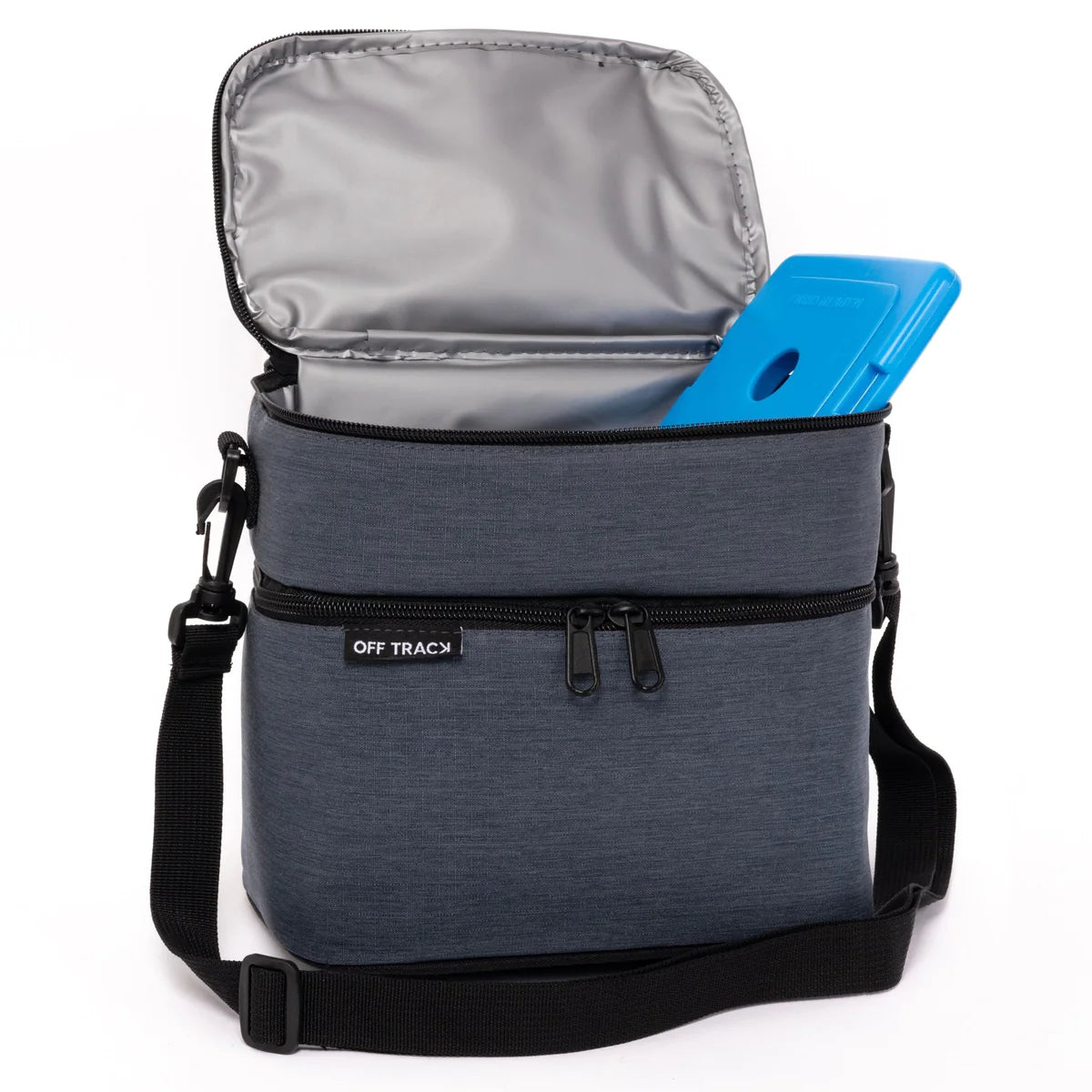 Off Track Lunch Box with 2 compartment - Grey