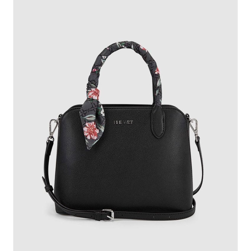 Nine West MerryLou Dome Satchel Bag - Black