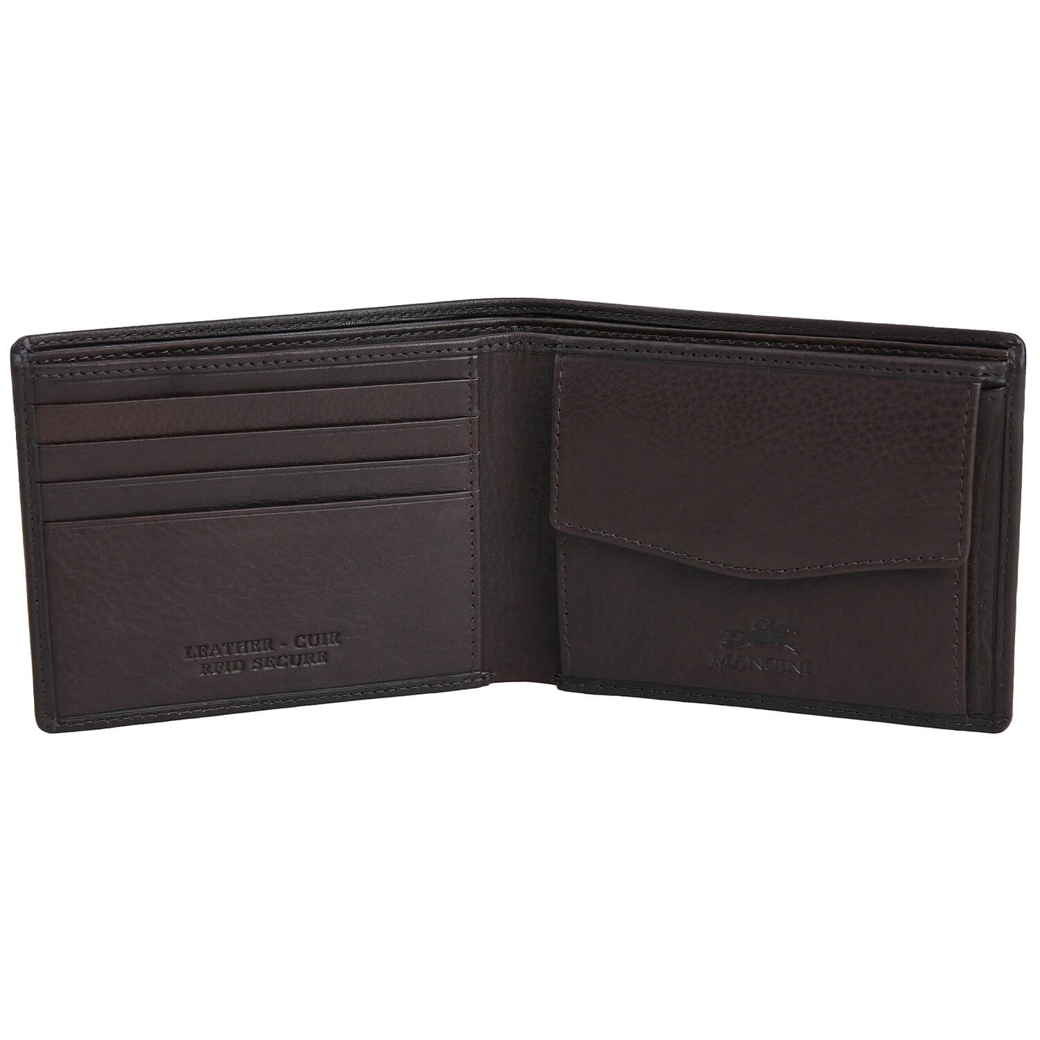 MANCINI Monterrey Billfold & Coin Pocket Wallet