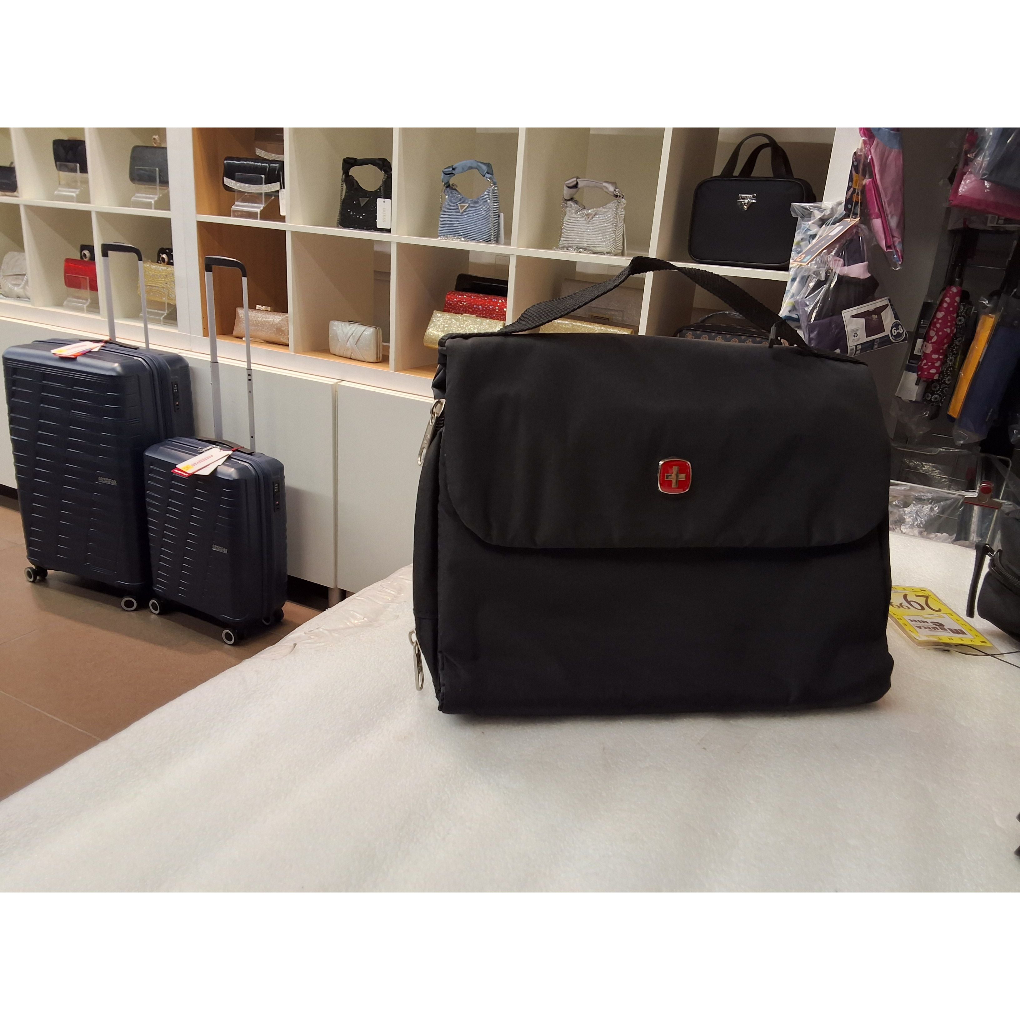 swiss gear foldable toiletry bag - black